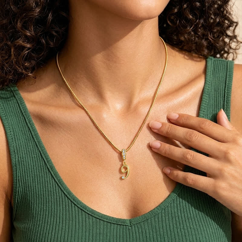 TaleClasp Lucky Number 9 Gold Detachable Charm - image 1