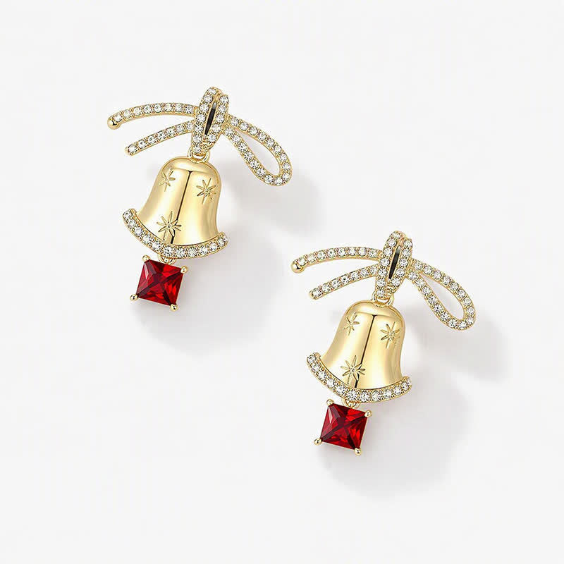 TaleClasp Bow Bell Drop Earrings - image 3