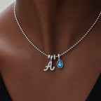 TaleClasp Elegant Script Letter A Silver Tone Initial Charm - image 1