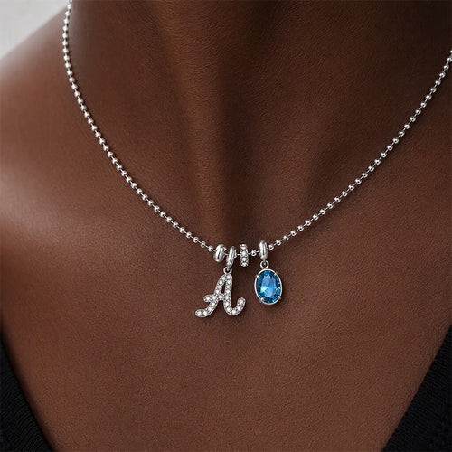 TaleClasp Elegant Script Letter A Silver Tone Initial Charm - image 1