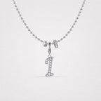TaleClasp Elegant Script Letter I Silver Tone Initial Charm - image 4