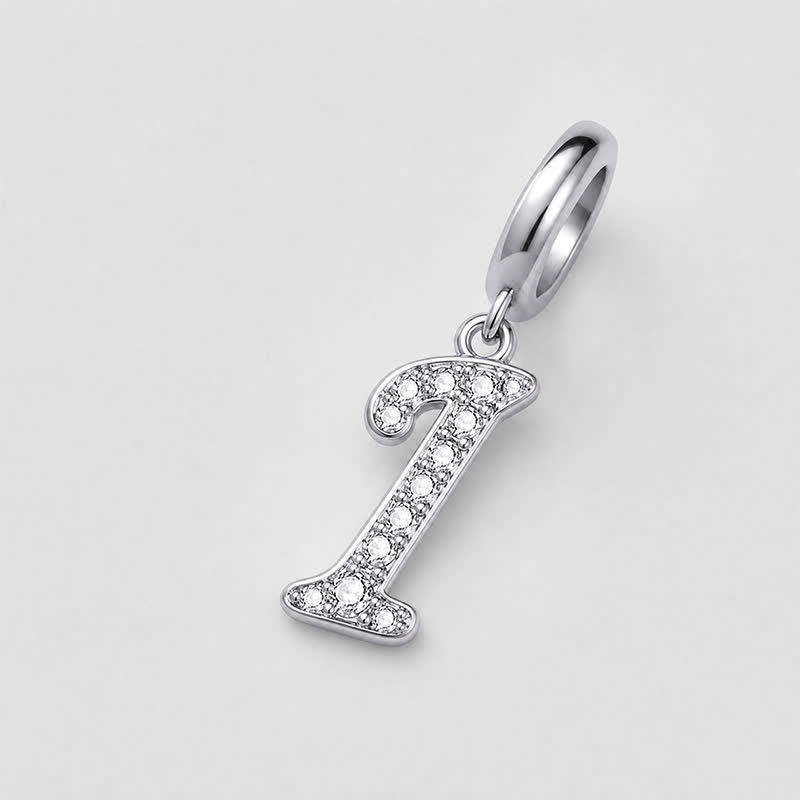 TaleClasp Elegant Script Letter I Silver Tone Initial Charm - image 3