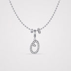 TaleClasp Elegant Script Letter O Silver Tone Initial Charm - image 4