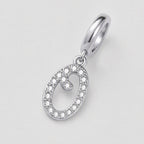 TaleClasp Elegant Script Letter O Silver Tone Initial Charm - image 3