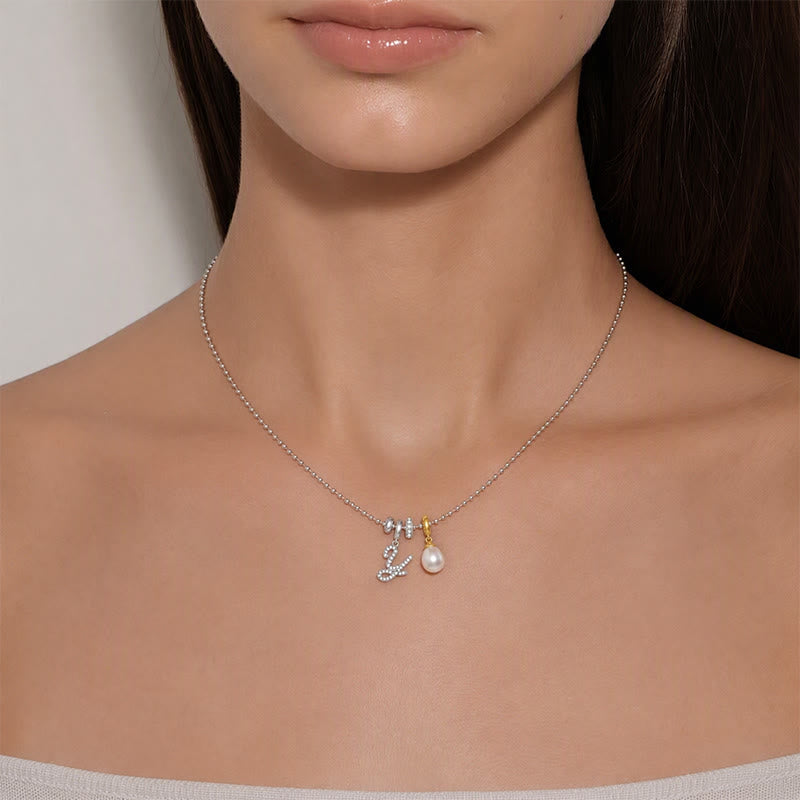 TaleClasp Elegant Script Letter Y Silver Tone Initial Charm - image 1