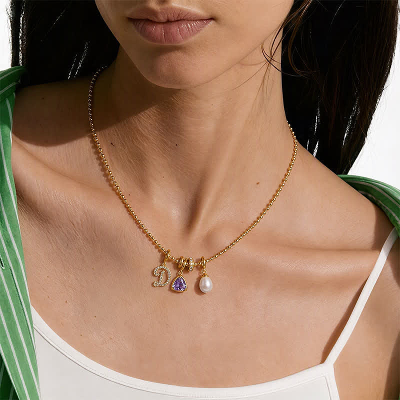TaleClasp Violet Gemstone Charm - image 1