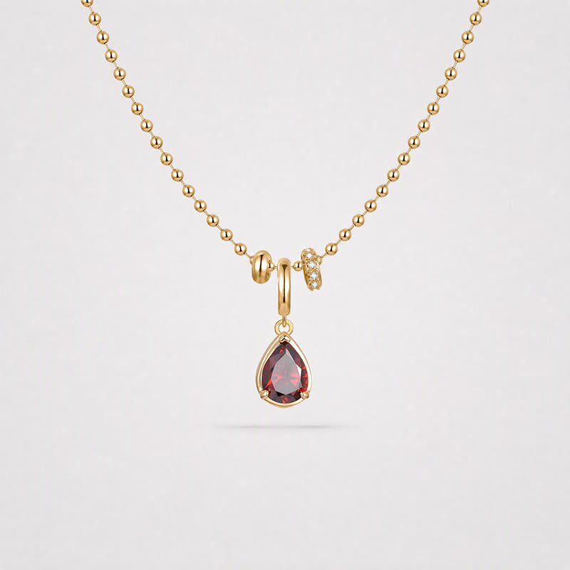 TaleClasp Dark Red Gemstone Charm - image 4