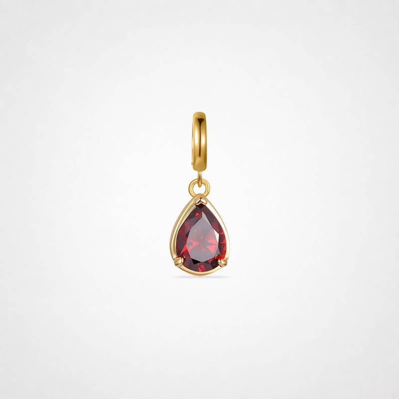TaleClasp Dark Red Gemstone Charm - Red - image 0
