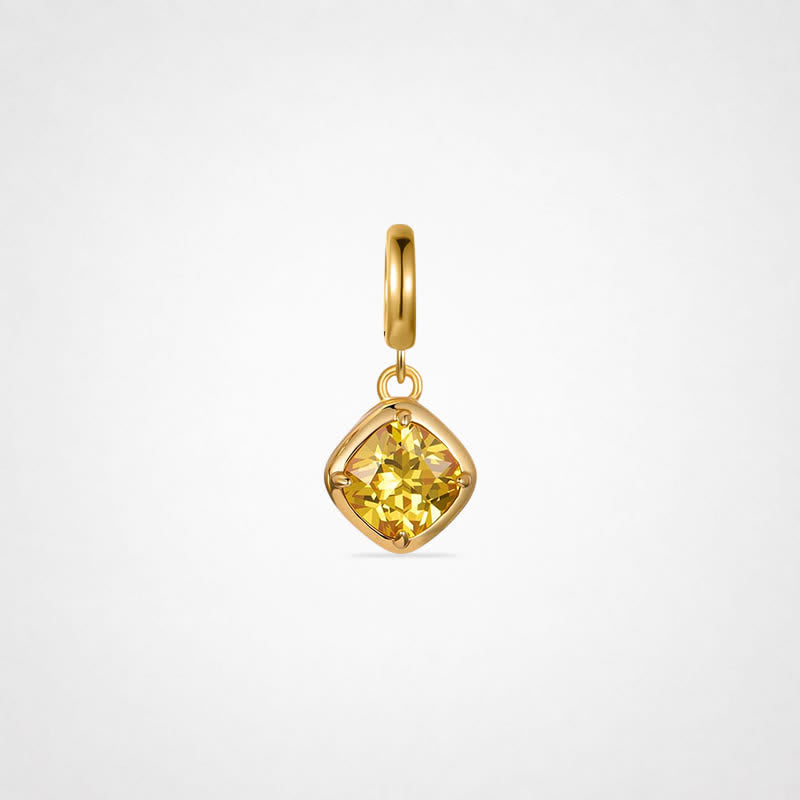 TaleClasp Gold Gemstone Charm - Yellow - image 0