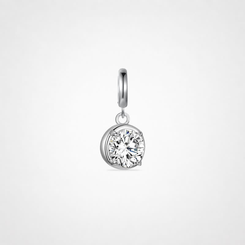 TaleClasp Radiant Serenity Gemstone Pendant - White - image 0