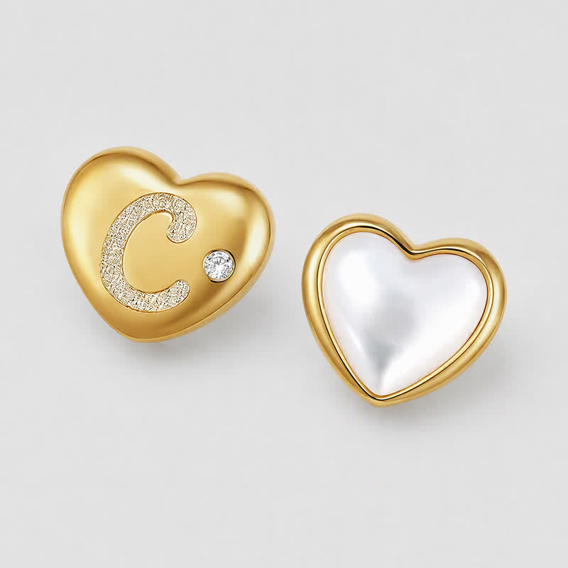 TaleClasp Romantic Heart C Pavé Pearl Glow Gold Tone Charm - image 3