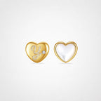 TaleClasp Golden Heart Letter Y Pearl Charm - image 0