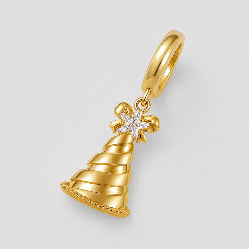 TaleClasp Vintage Top Hat Gold Charm - image 3