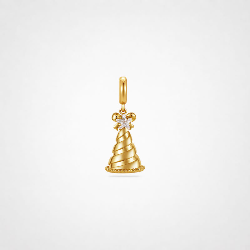 TaleClasp Vintage Top Hat Gold Charm - image 0