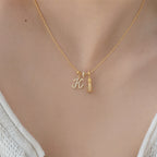 TaleClasp Vintage Gold Candle Holder Pendant Charm - image 1