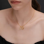 TaleClasp Spotted Puppy Gold Tone Charm - image 1
