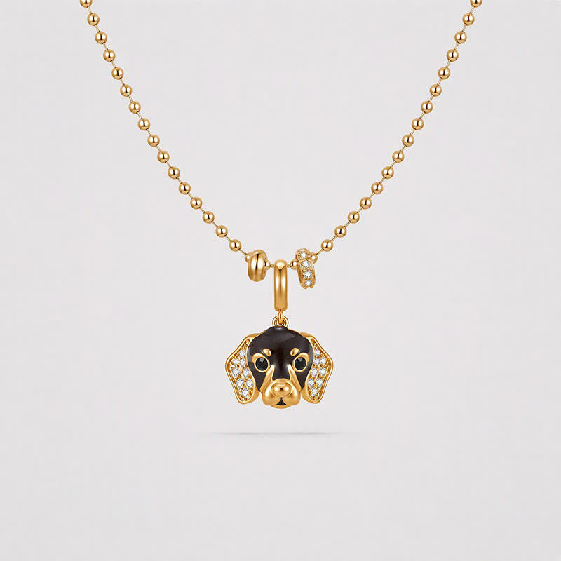 TaleClasp Gold Dachshund Pendant - image 4