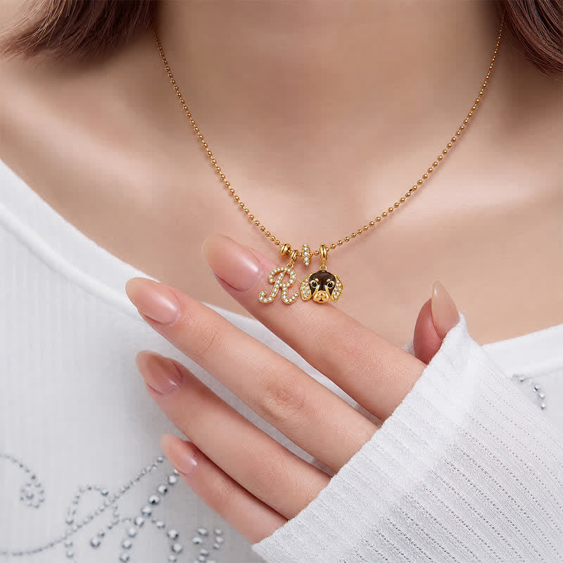 TaleClasp Gold Dachshund Pendant - image 1