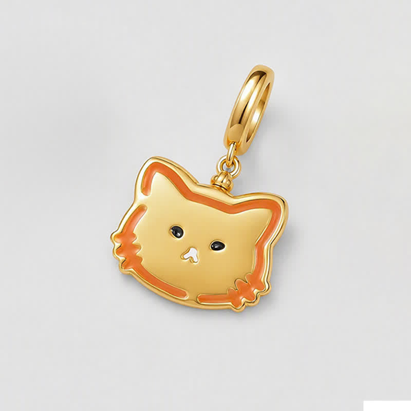 TaleClasp Double-Sided Crystal Cat Face Charm - image 3