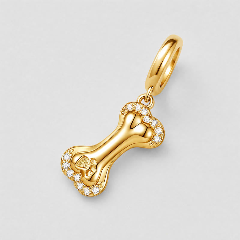 TaleClasp Crystal Paved Bone Charm - image 3