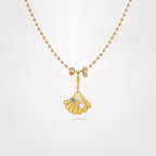 TaleClasp Ocean Shell Pearl Accent Gold Tone Charm - image 4